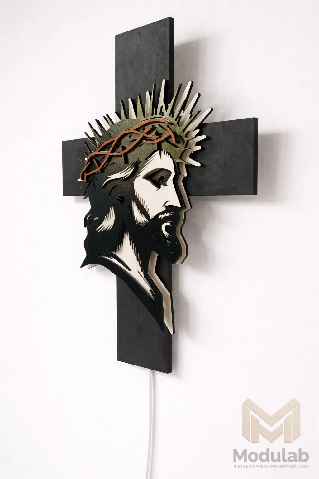 Rostro de Jesús en la Cruz - 27 × 35 cm miniatura 3