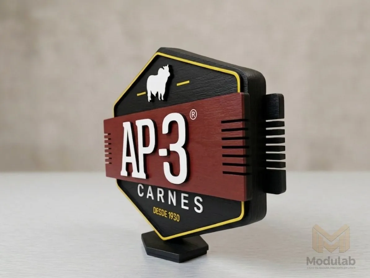 Letrero de escritorio 12 cm × 13 cm - imagen 1