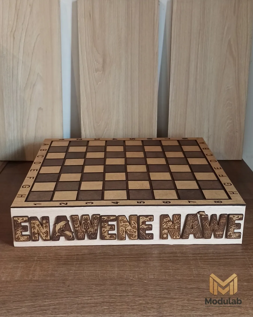 Ajedrez Artesanal Étnico Personalizado miniatura 4